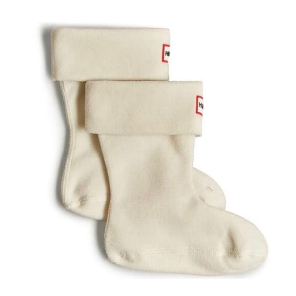 Hunter Recycled Fleece Boot Sock Short White NWT in Box Size XL - Picture 1 of 5